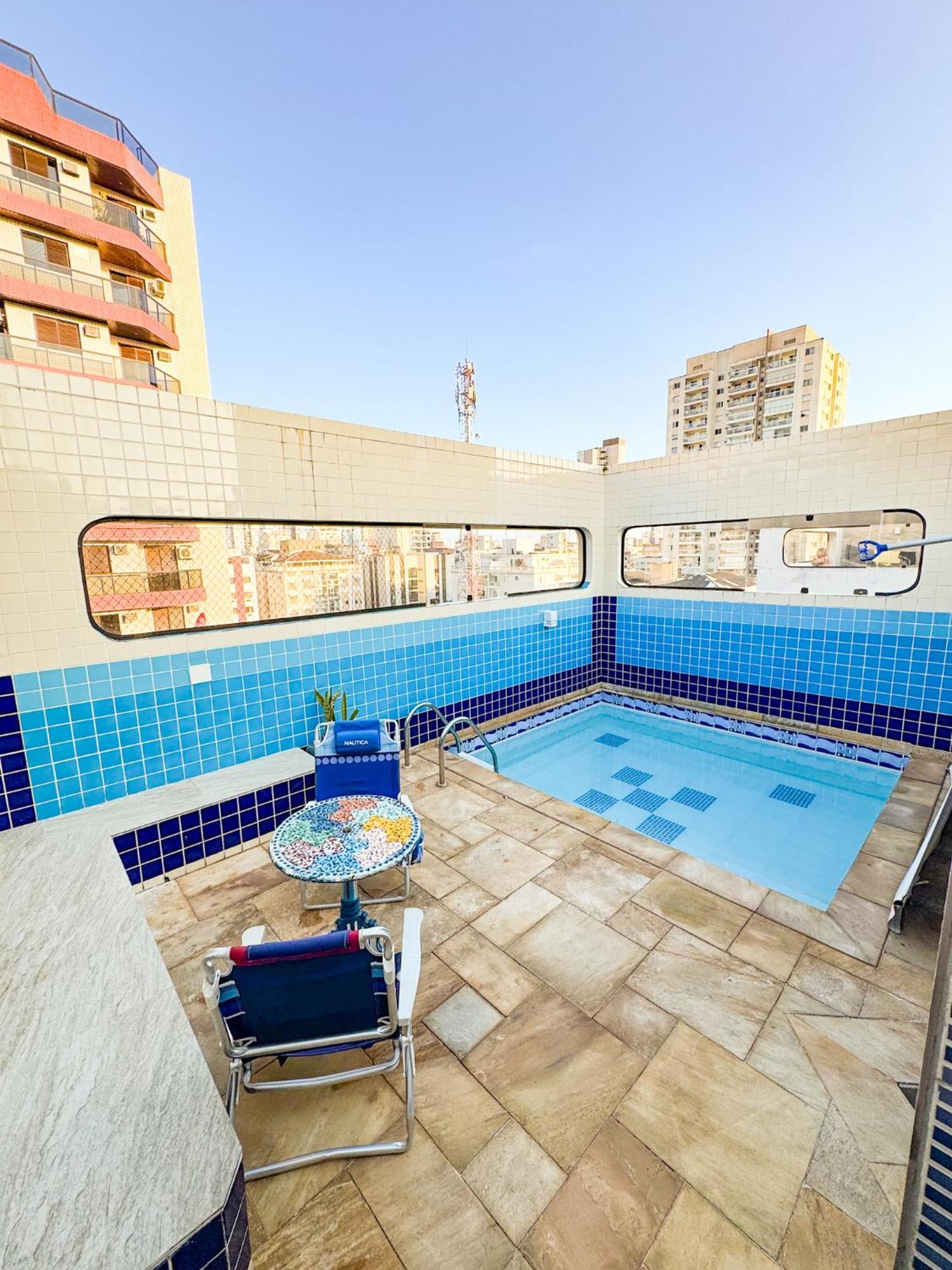 Cobertura 51 De 3 Quartos Com Piscina E Churrasqueira Privativa Guarujá Eksteriør bilde